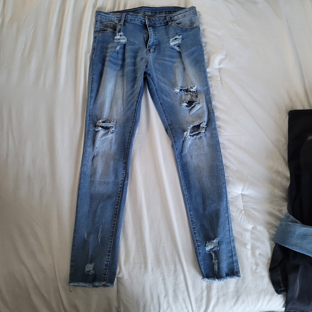 Stretchy skinny jeans